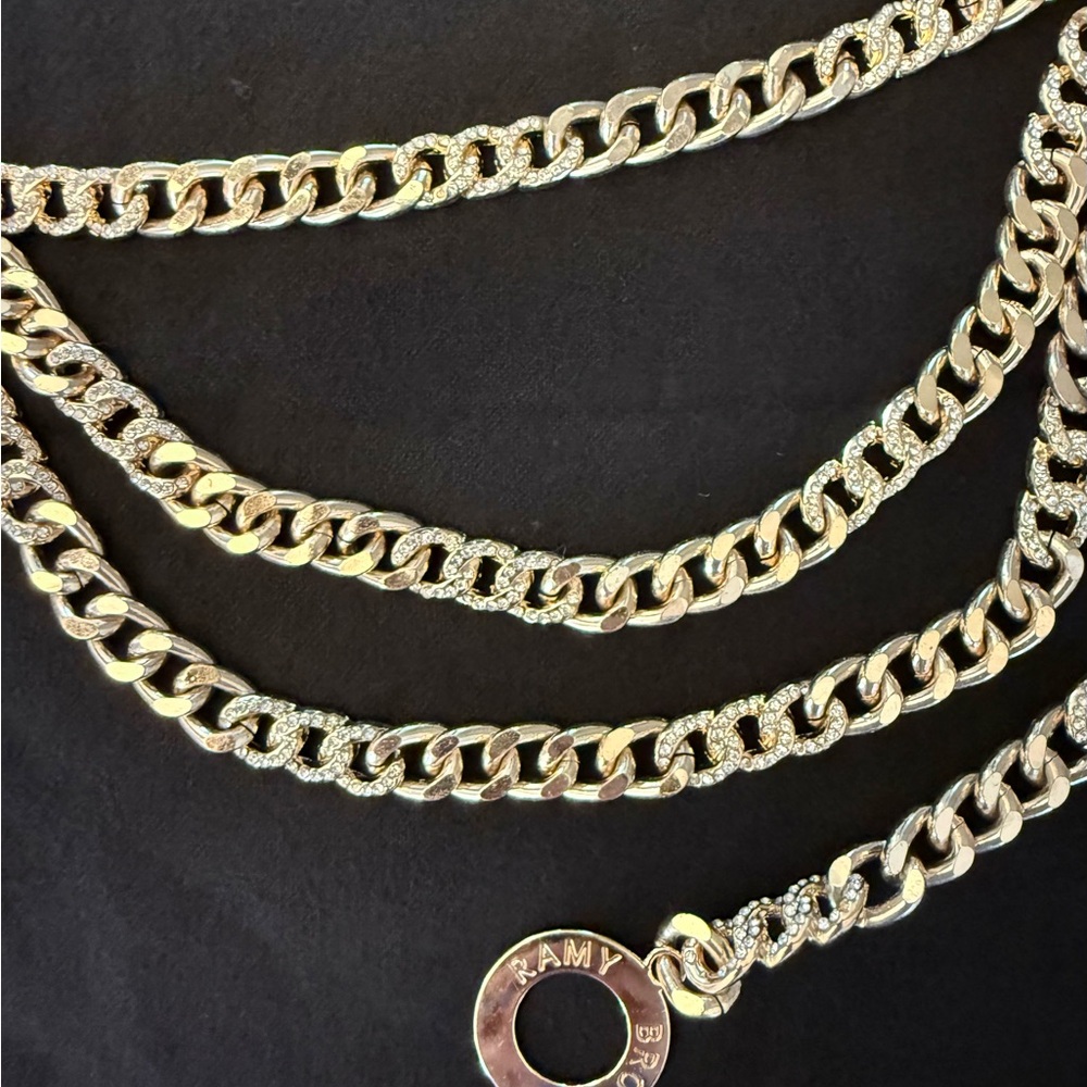 Ramy Brook Layered Gold Belt - Picture 3 of 4